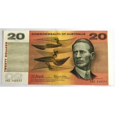 AUSTRALIA 1966 . TWENTY 20 DOLLARS BANKNOTE . COOMBS/WILSON